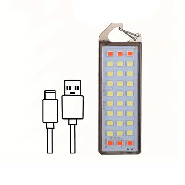 MINI LED РАЧНА БАТЕРИСКА ЛАМПА СО КАБЕЛ ЗА ПОЛНЕЊЕ И ПРИВЕЗОК M5226