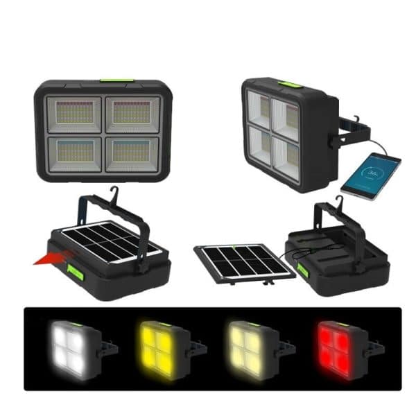 СОЛАРНА ЛАМПА КОЦКА СО 4 LED ПОЗИЦИИ 100W MC10390