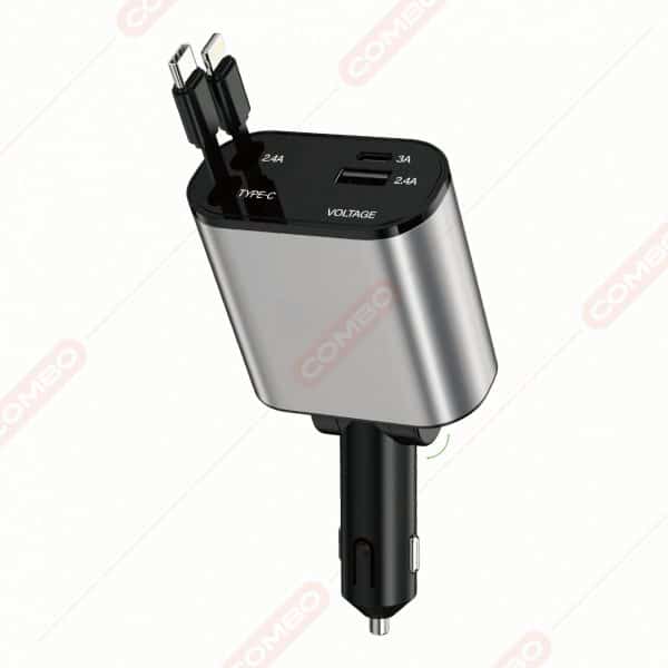 MULTI-CHARGE PRO АВТОМОБИЛСКИ ПОЛНАЧ СО USB-C
