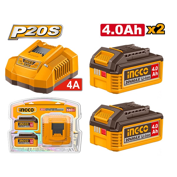 СЕТ 2 БАТЕРИИ 4.0Ah СО ПОЛНАЧ FBCPK2013