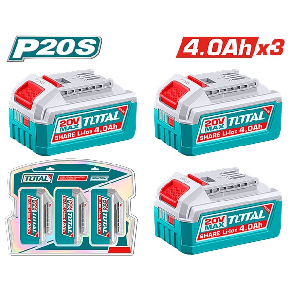 СЕТ 3 БАТЕРИИ 4.0Ah TOSLI251296