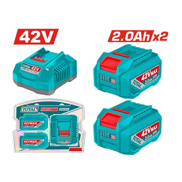 СЕТ 2 БАТЕРИИ 42V 2.0Ah СО ПОЛНАЧ TFBCPM20221