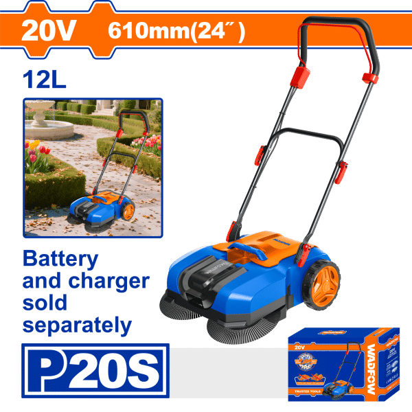 МЕТЛАРКА 20V БЕЗ БАТЕРИЈА 610MM WLSP1520