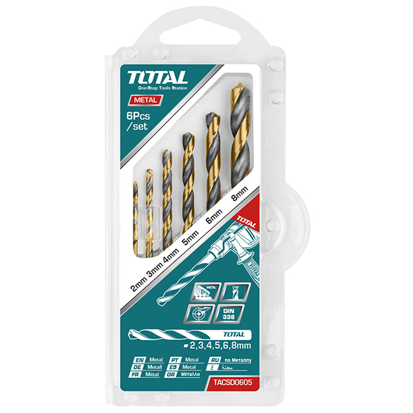 БУРГИИ ЗА МЕТАЛ TOTAL СЕТ 6/1