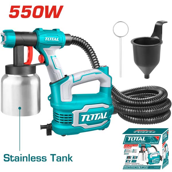 ЕЛЕКТРИЧЕН ПИШТОЛ ЗА ФАРБАЊЕ TOTAL 500W