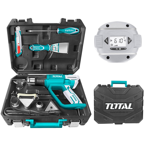 ИНДУСТРИСКИ ФЕН TOTAL 2000W ДИГИТАЛЕН