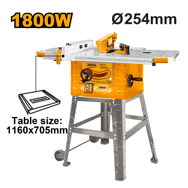 СТОЛНА ЦИРКУЛАРНА ПИЛА INGCO 1800W Ø254MM